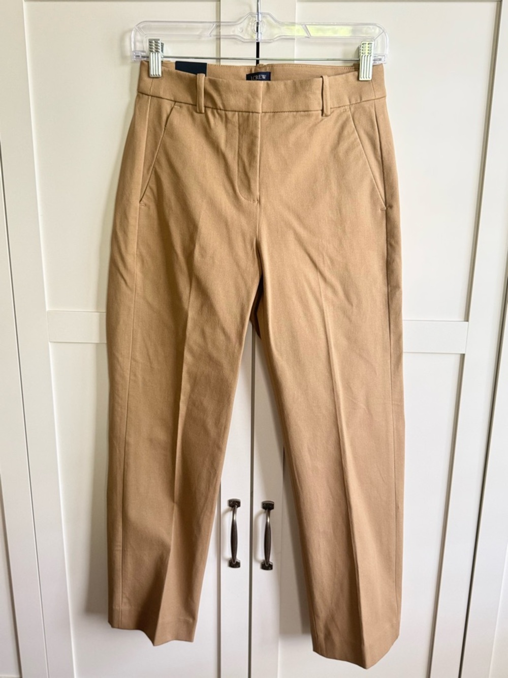J.Crew Factory Kallie Straight-Leg Pant Size 2P Dark Khaki